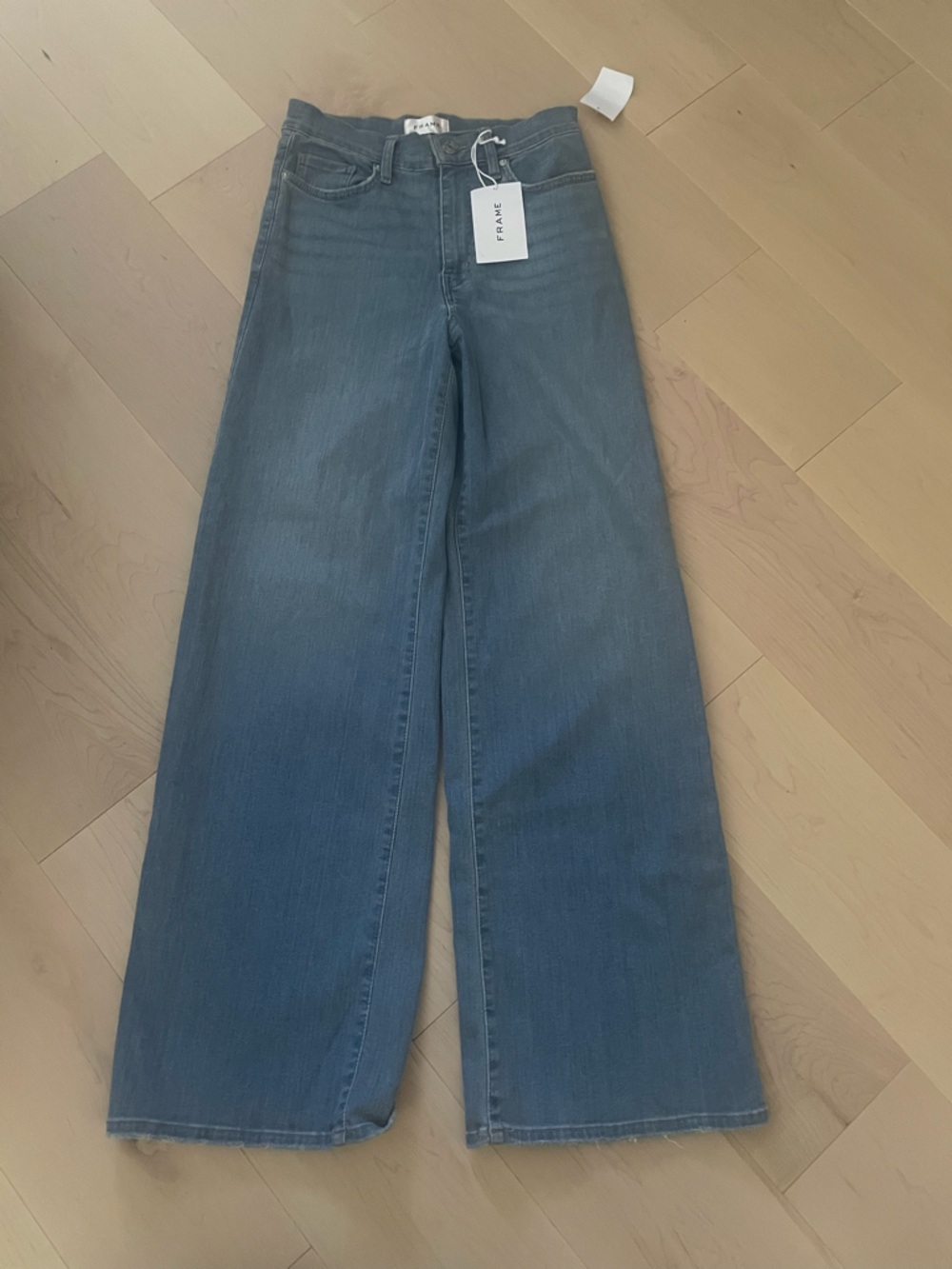 Frame Denim Light Blue Le Slim Palazzo Jeans 27 NWT - Picture 5 of 5